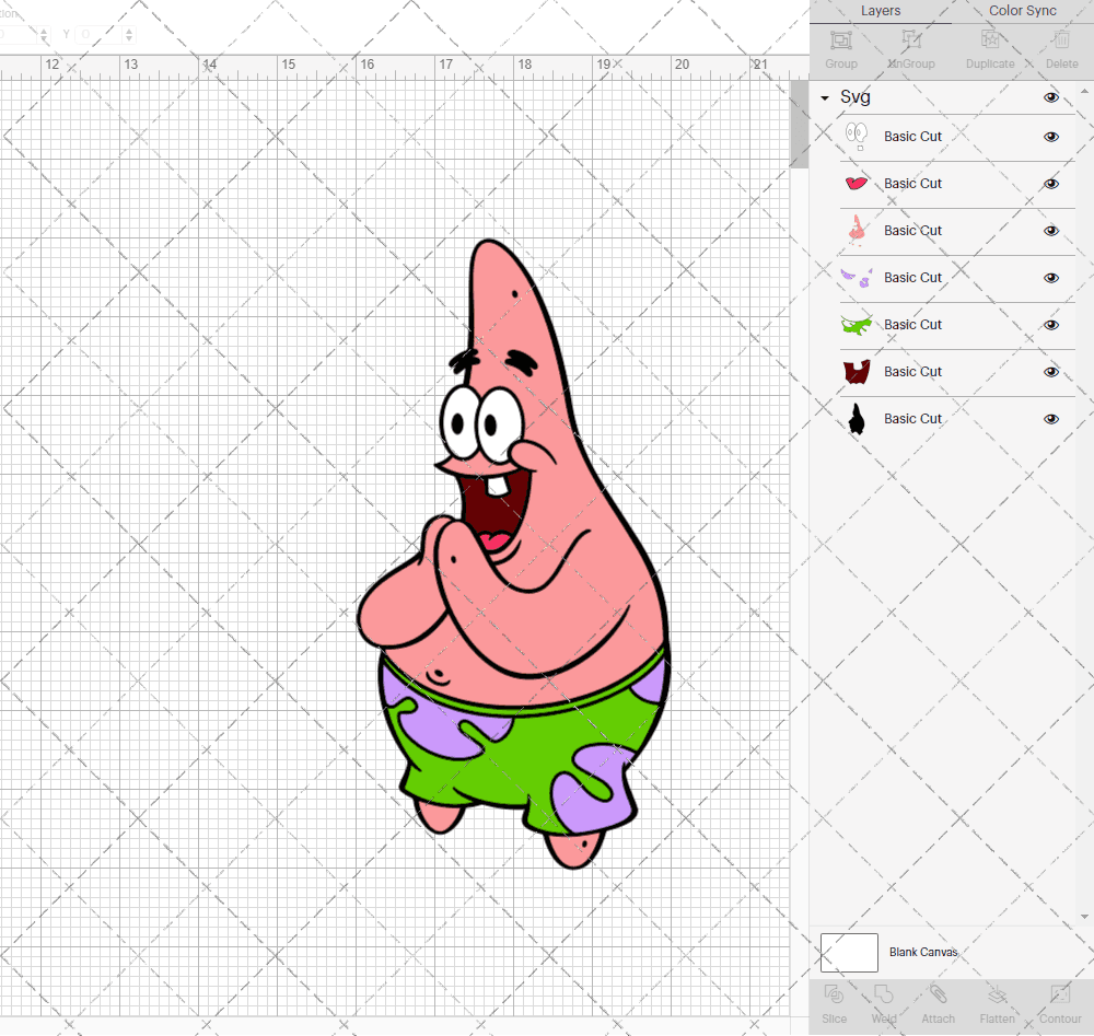 Patrick Star - SpongeBob SquarePants 004, Svg, Dxf, Eps, Png SvgShopArt