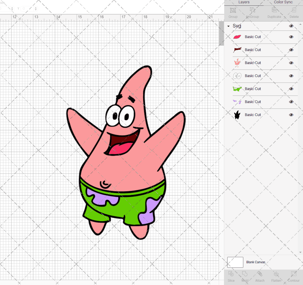 Patrick Star - SpongeBob SquarePants, Svg, Dxf, Eps, Png SvgShopArt