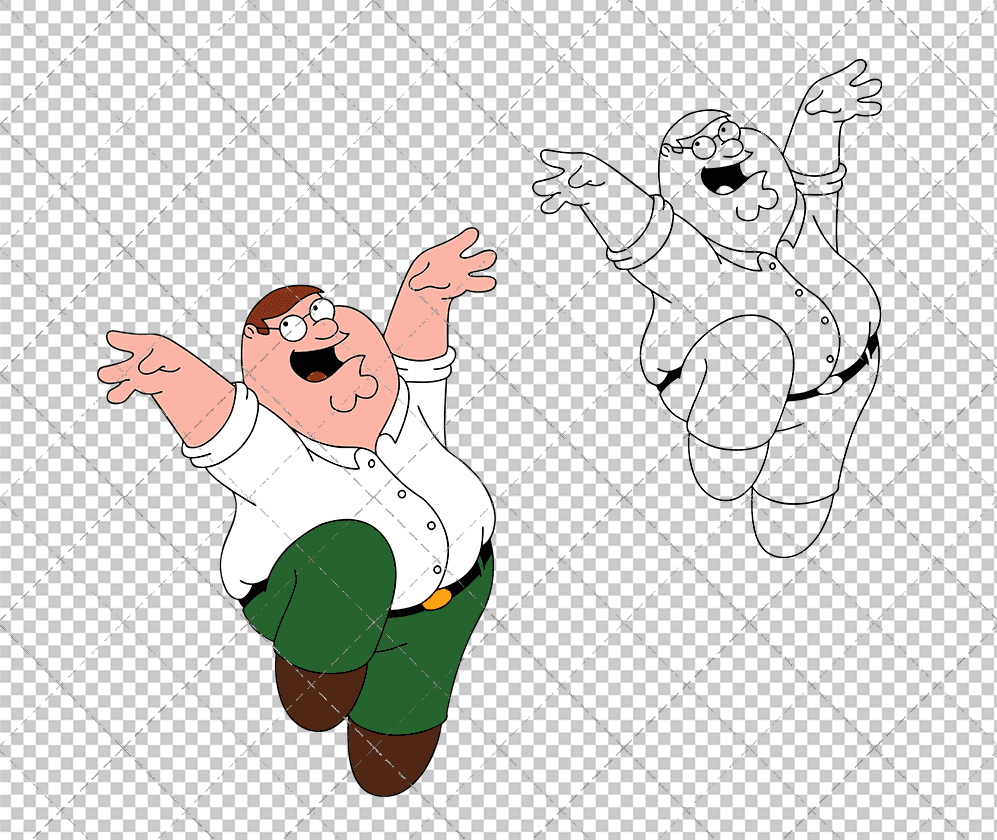 Peter Griffin - Family Guy, Svg, Dxf, Eps, Png SvgShopArt