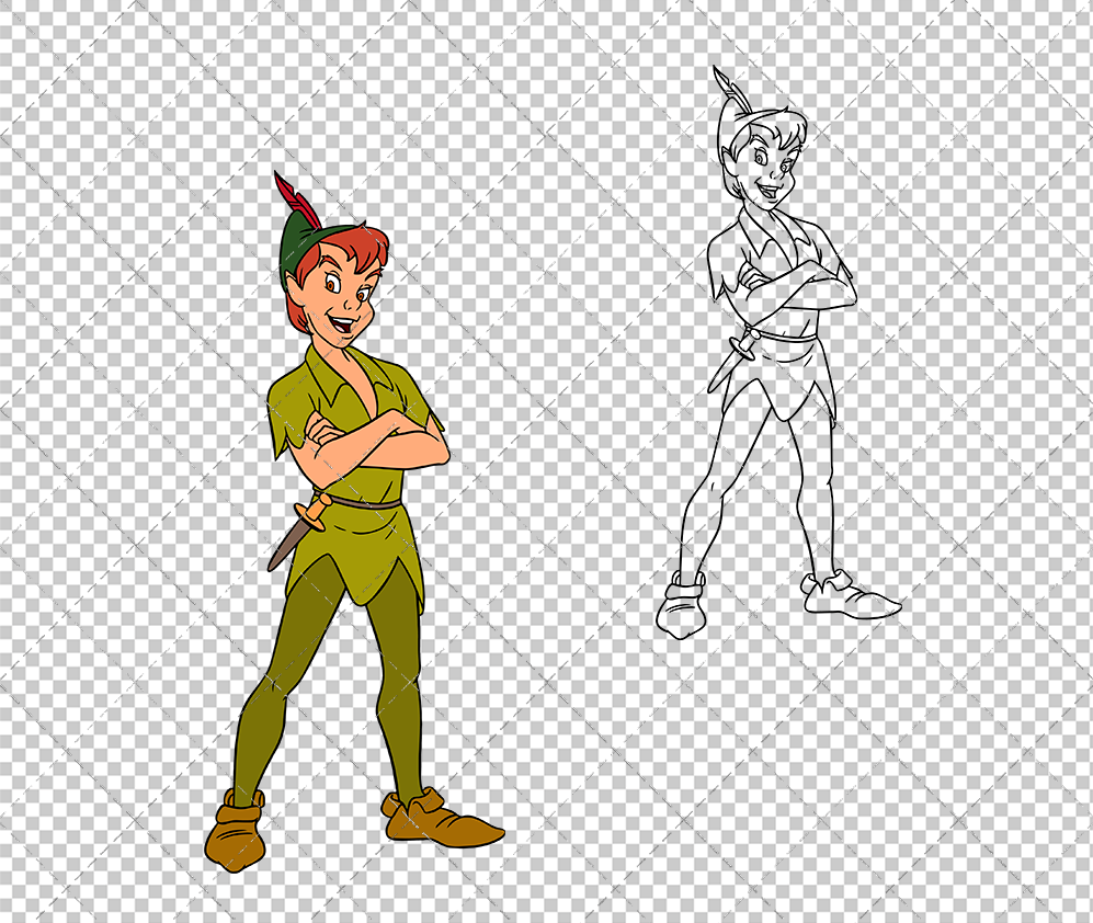 Peter Pan, Svg, Dxf, Eps, Png SvgShopArt