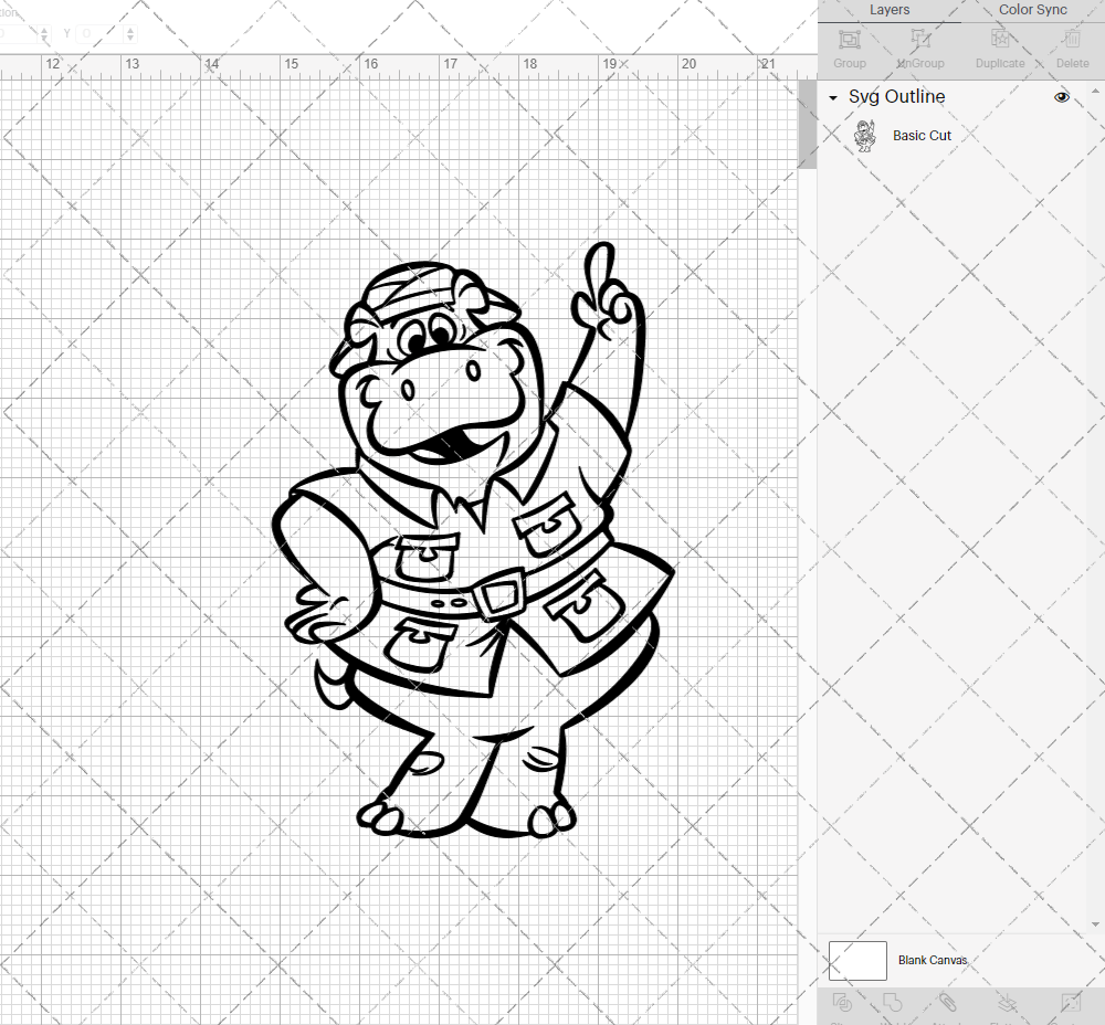 Peter Potamus, Svg, Dxf, Eps, Png SvgShopArt