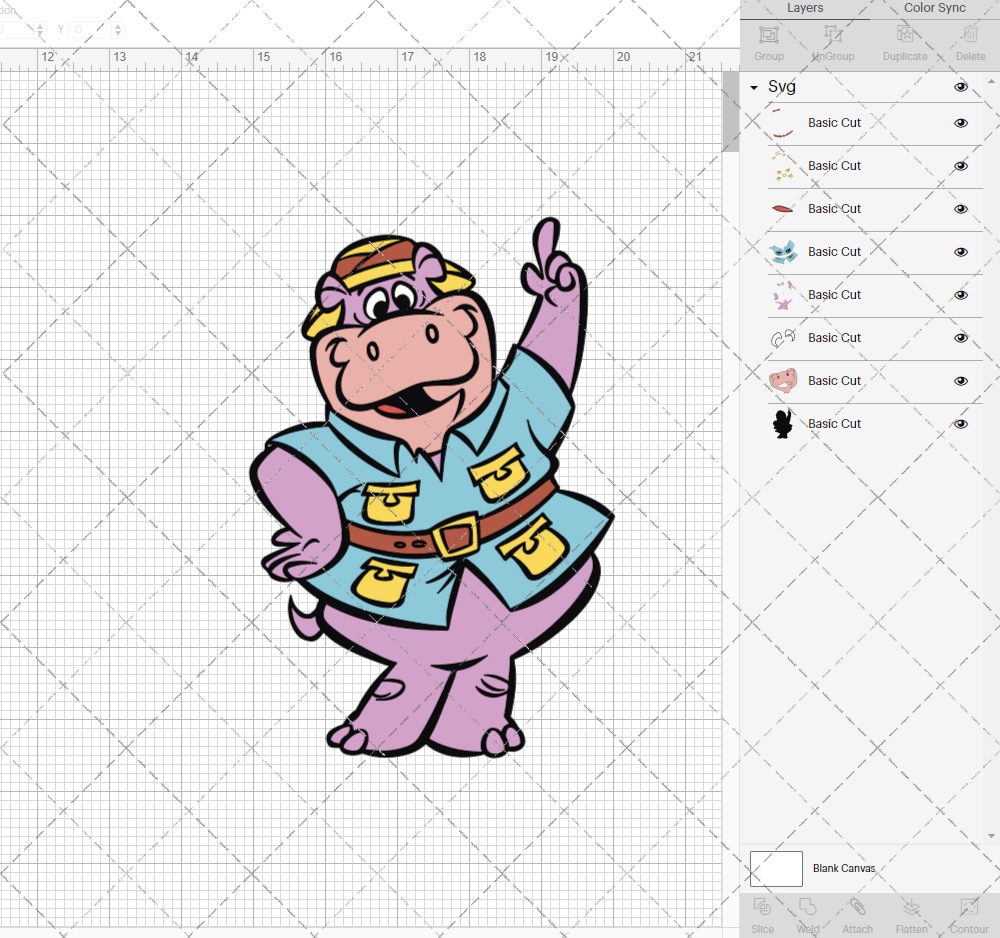 Peter Potamus, Svg, Dxf, Eps, Png SvgShopArt
