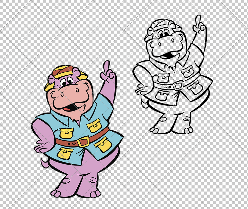 Peter Potamus, Svg, Dxf, Eps, Png SvgShopArt