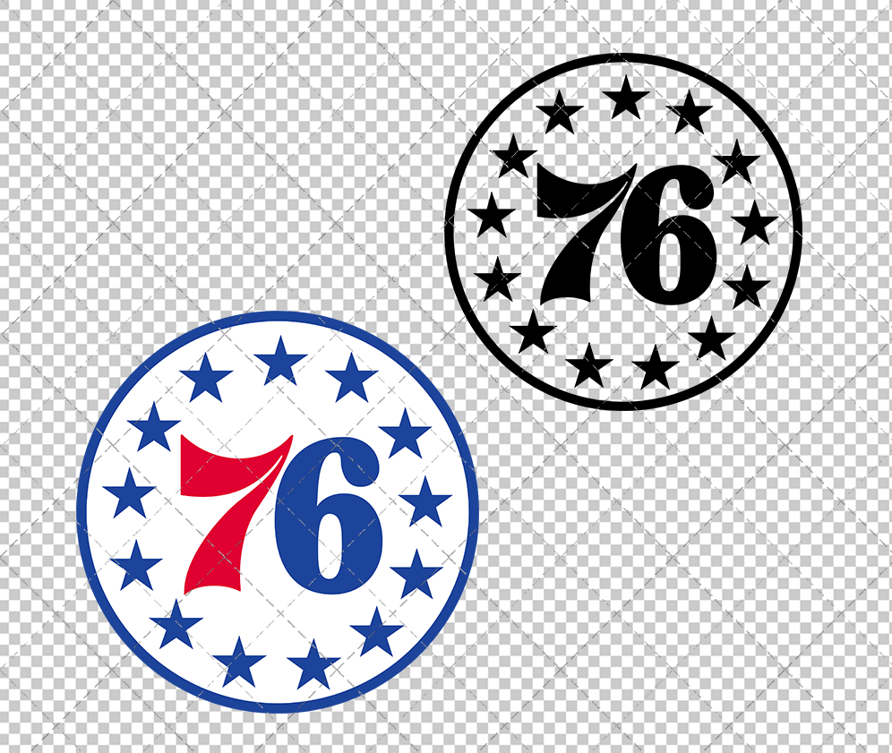 Philadelphia 76ers Alternate 2022 002, Svg, Dxf, Eps, Png - SvgShopArt