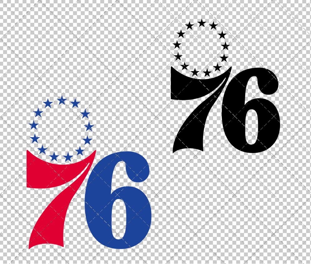 Philadelphia 76ers Alternate 2022 003, Svg, Dxf, Eps, Png - SvgShopArt