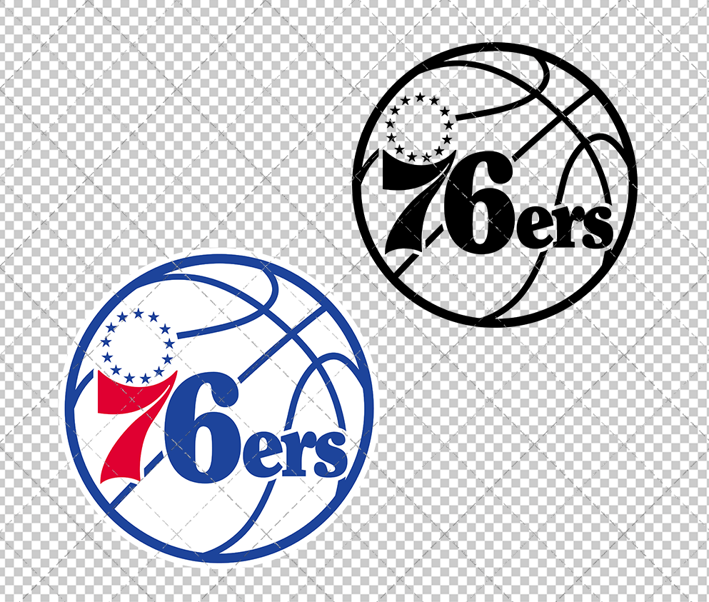 Philadelphia 76ers Alternate 2022, Svg, Dxf, Eps, Png - SvgShopArt
