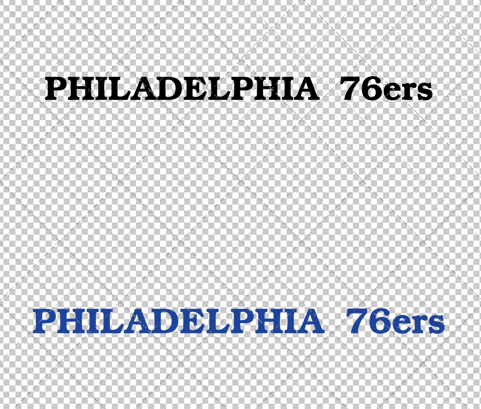 Philadelphia 76ers Wordmark 2022 002, Svg, Dxf, Eps, Png - SvgShopArt