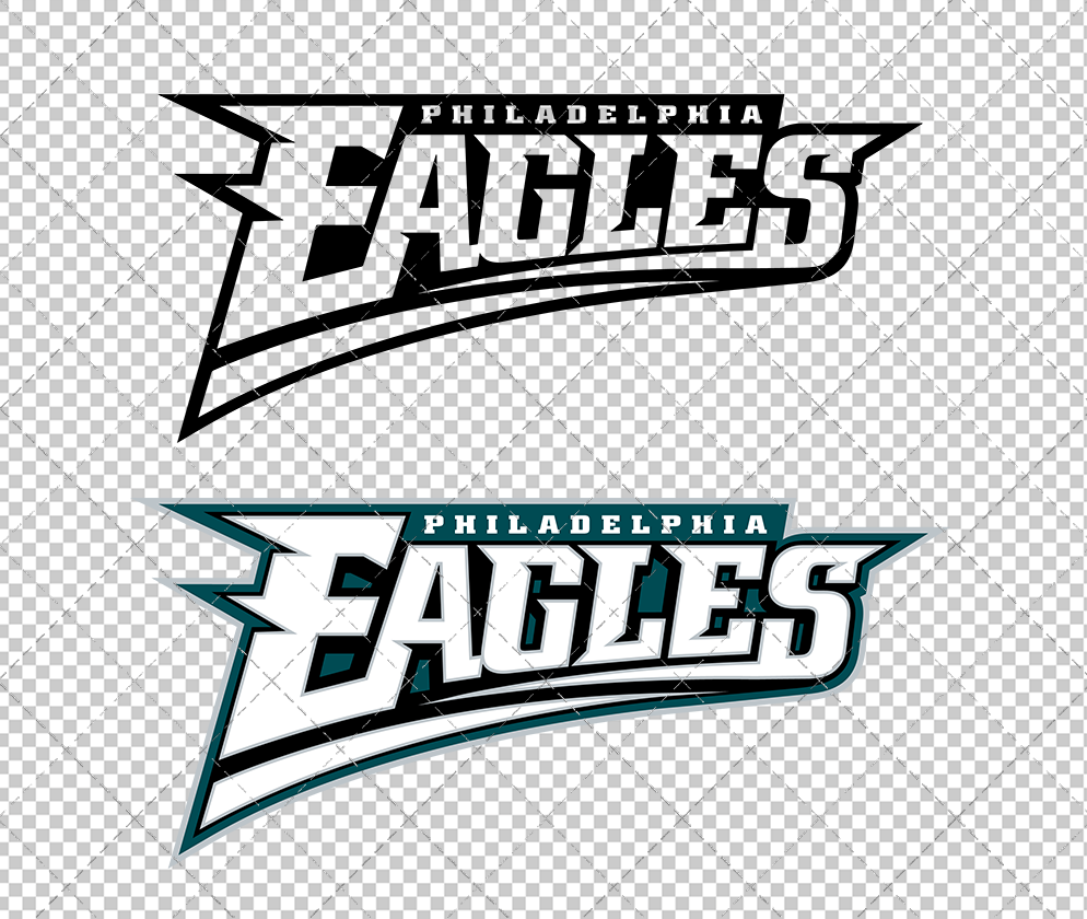 Philadelphia Eagles Wordmark 1996 004, Svg, Dxf, Eps, Png - SvgShopArt