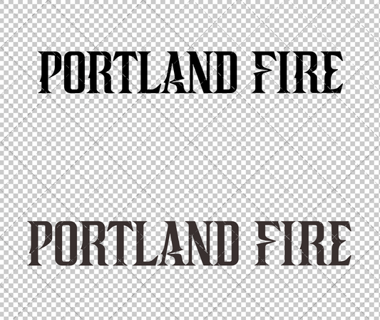 Portland Fire Wordmark 2026 002, Svg, Dxf, Eps, Png - SvgShopArt
