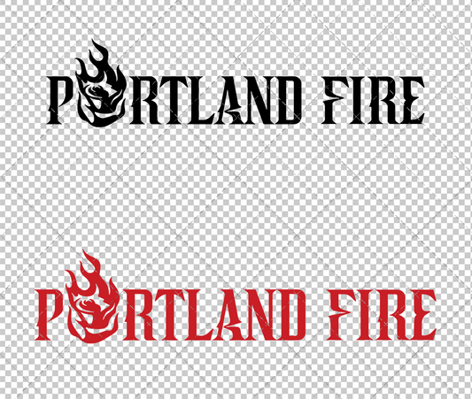 Portland Fire Wordmark 2026 003, Svg, Dxf, Eps, Png - SvgShopArt