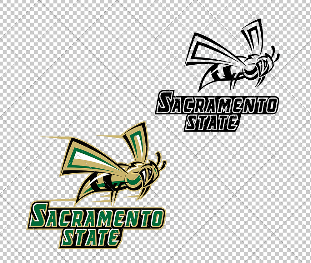 Sacramento State Hornets Alternate 2004 002, Svg, Dxf, Eps, Png - SvgShopArt