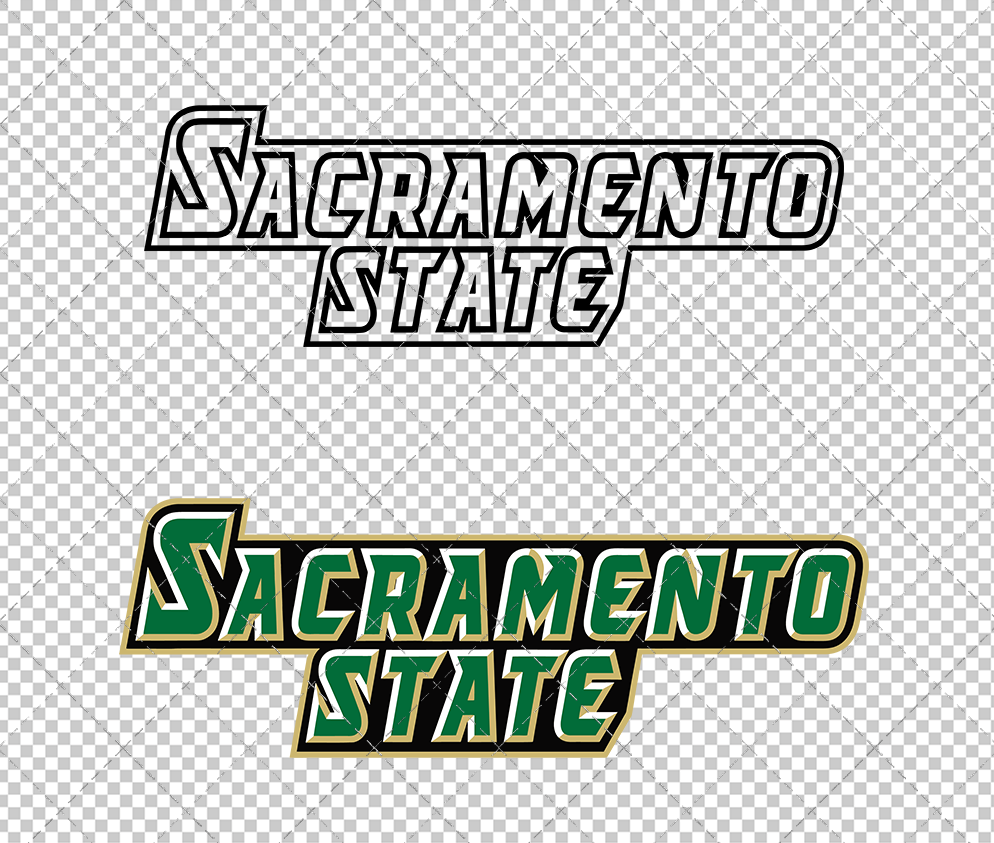 Sacramento State Hornets Wordmark 2004, Svg, Dxf, Eps, Png - SvgShopArt
