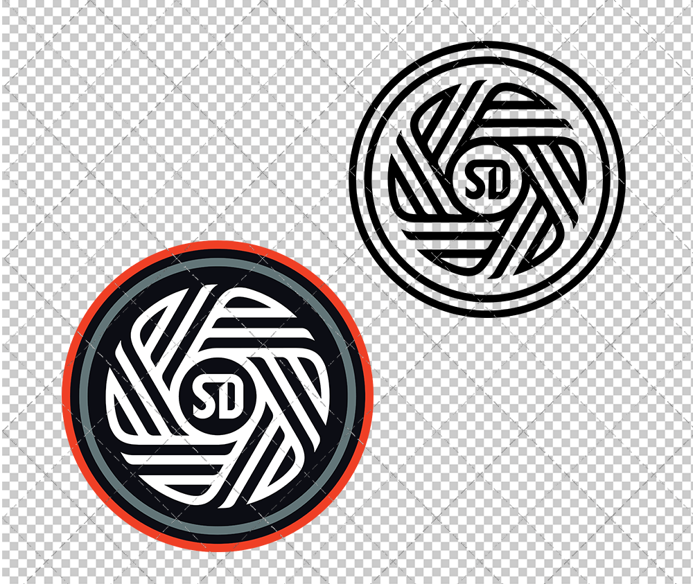 San Diego FC Alternate 2025, Svg, Dxf, Eps, Png - SvgShopArt