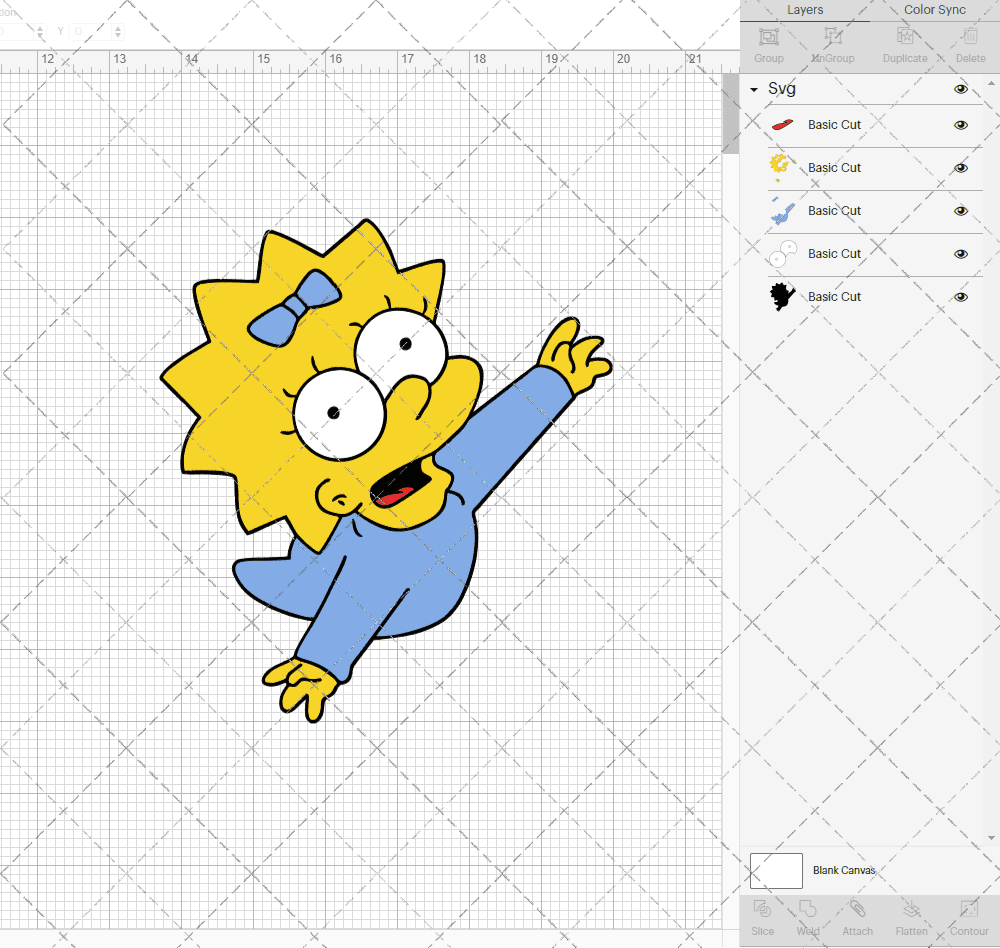 Simpson - The SimpsonsMaggie 004, Svg, Dxf, Eps, Png SvgShopArt