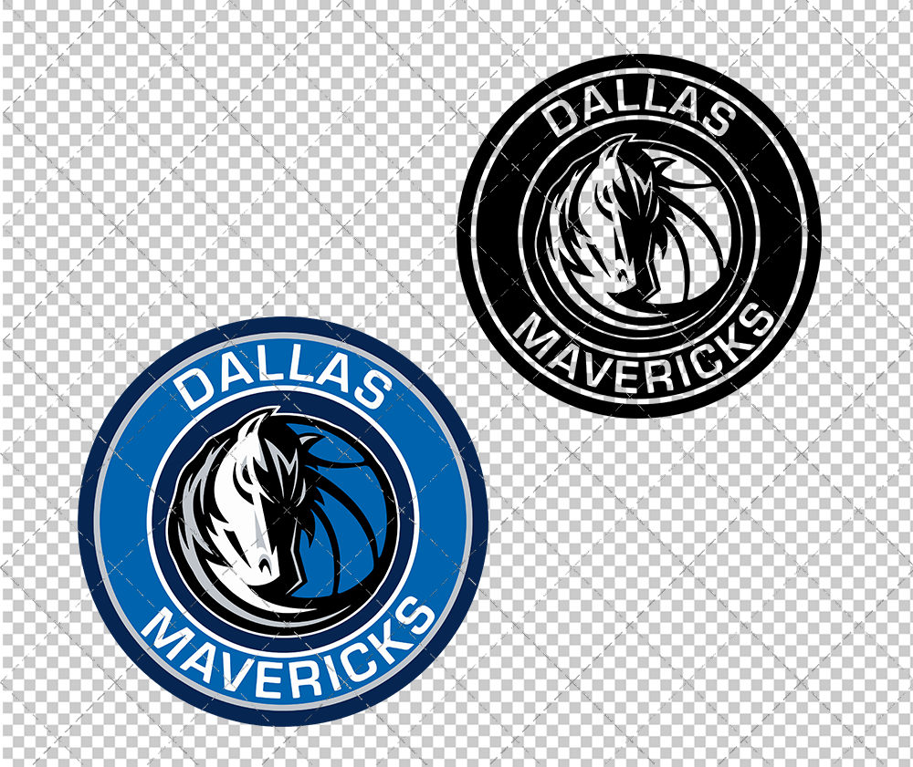 Dallas Mavericks Circle 2017, Svg, Dxf, Eps, Png - SvgShopArt