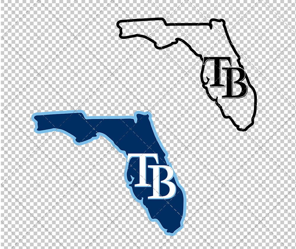 Tampa Bay Rays Concept 2008 003, Svg, Dxf, Eps, Png - SvgShopArt