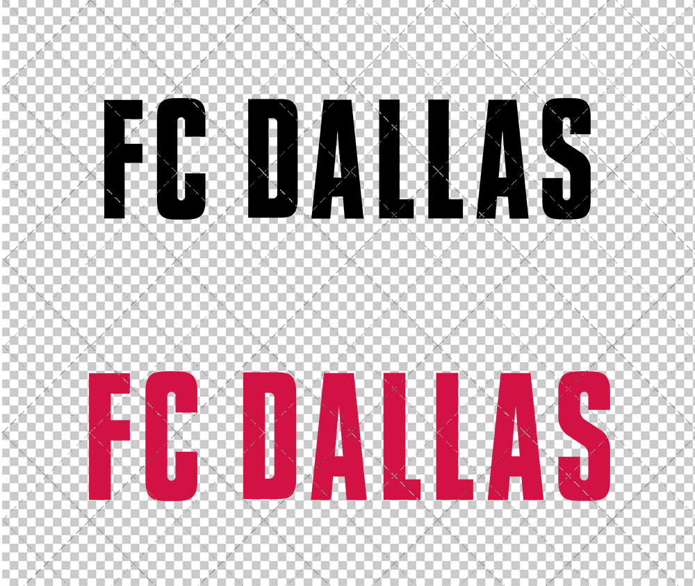 FC Dallas Wordmark 2005 002, Svg, Dxf, Eps, Png - SvgShopArt