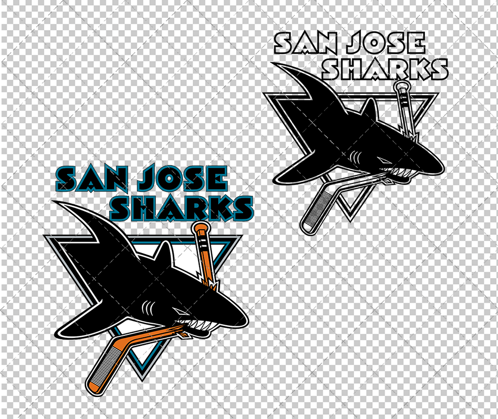 San Jose Sharks Alternate 1998 002, Svg, Dxf, Eps, Png - SvgShopArt