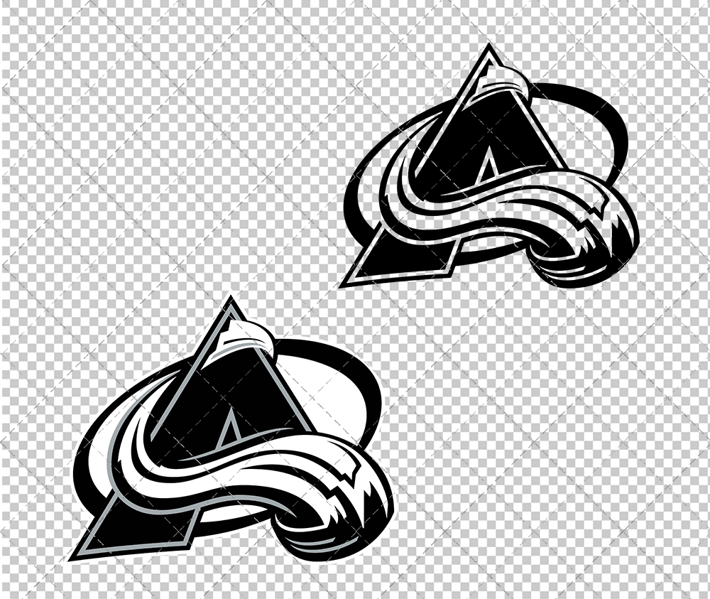 Colorado Avalanche Concept 1999 004, Svg, Dxf, Eps, Png - SvgShopArt