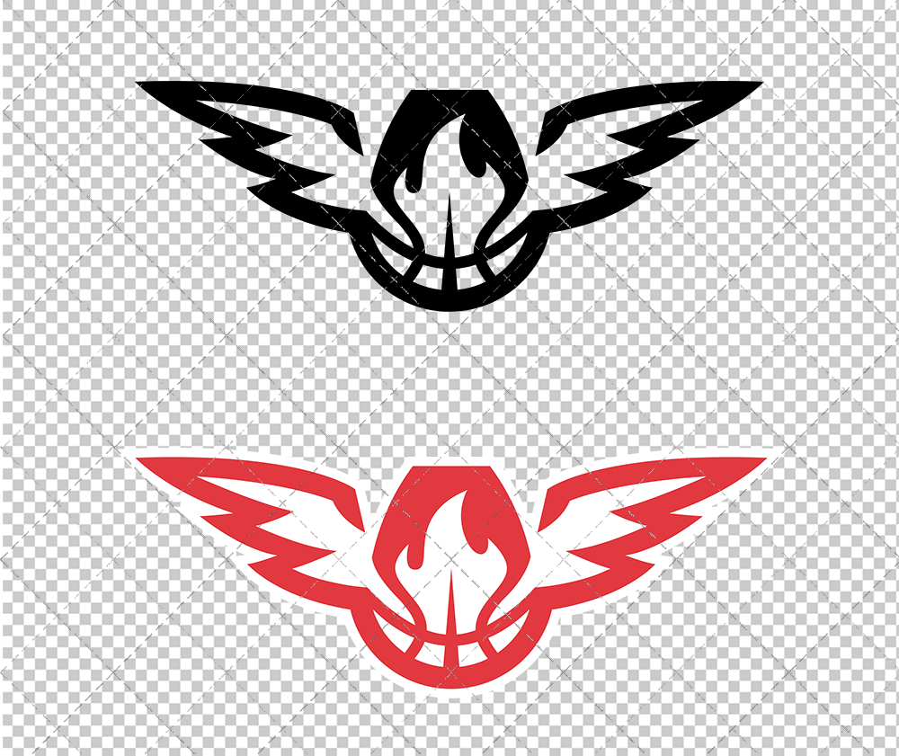 Atlanta Hawks Alternate 2015 002, Svg, Dxf, Eps, Png - SvgShopArt