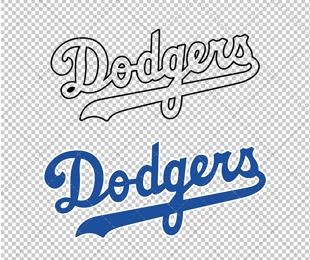 Los Angeles Dodgers Jersey 1971, Svg, Dxf, Eps, Png - SvgShopArt