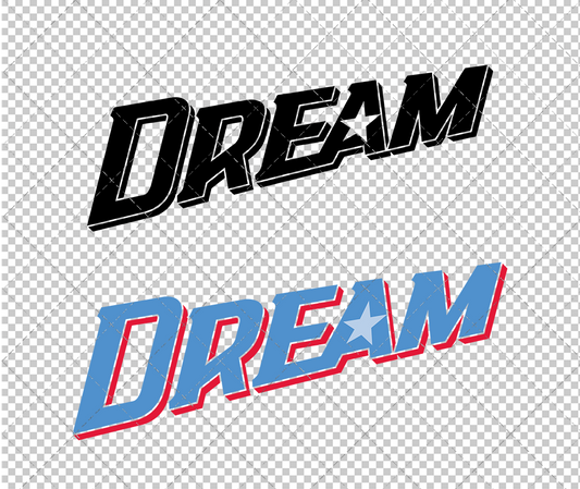 Atlanta Dream Jersey 2008 002, Svg, Dxf, Eps, Png - SvgShopArt
