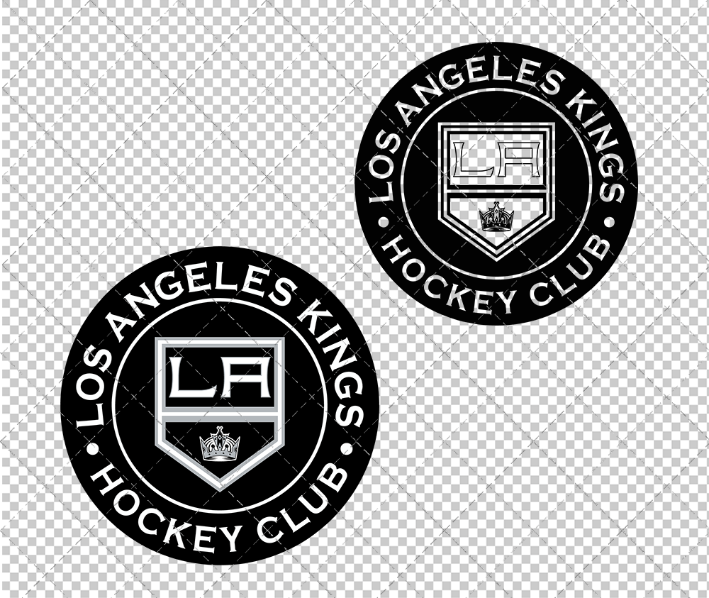 Los Angeles Kings Circle 2019 003, Svg, Dxf, Eps, Png - SvgShopArt