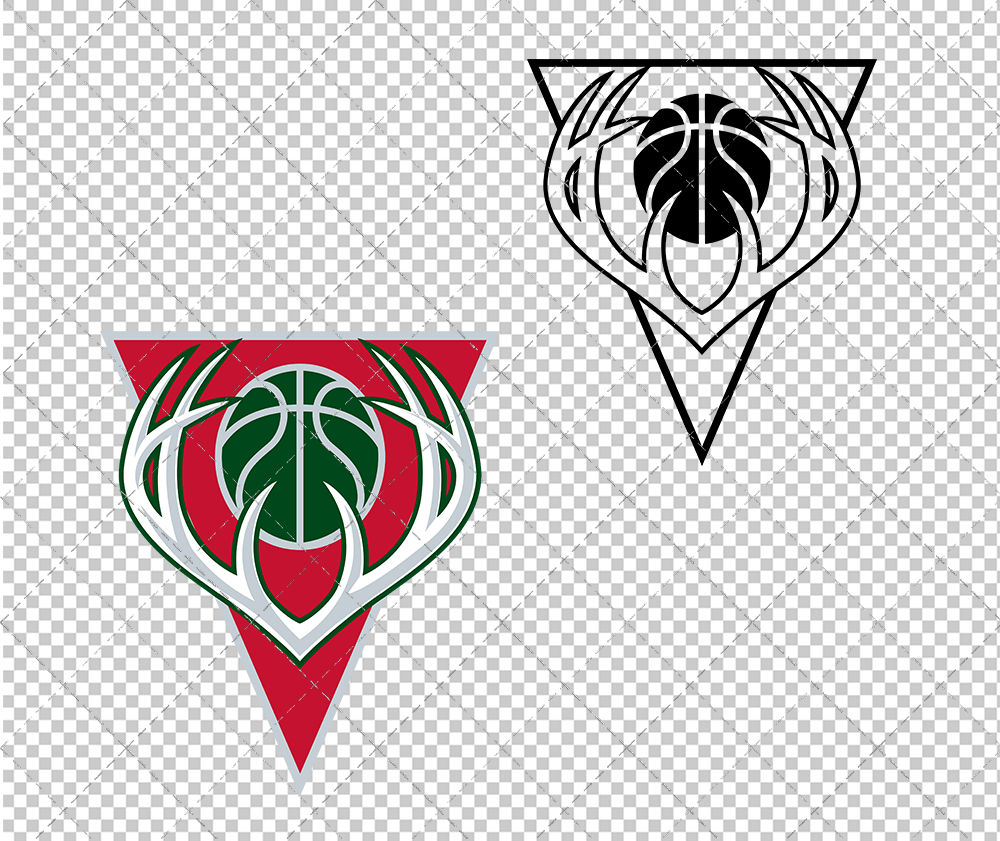 Milwaukee Bucks Alternate 2006, Svg, Dxf, Eps, Png - SvgShopArt