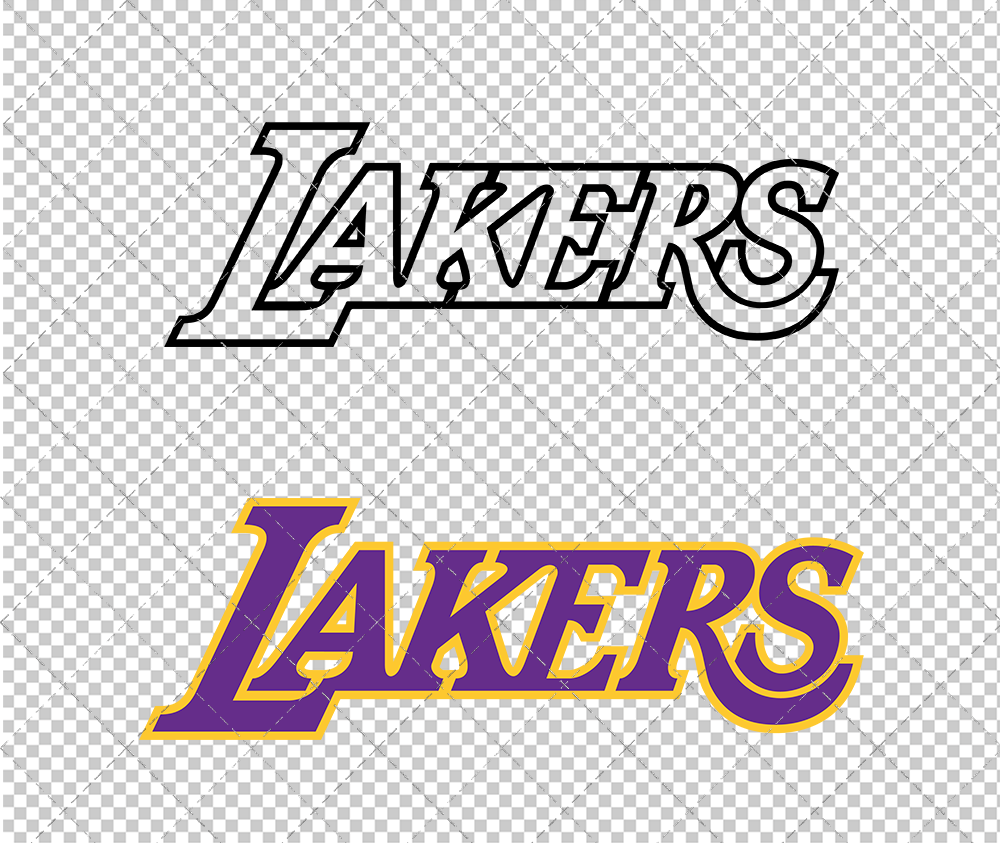 Los Angeles Lakers Jersey 1999, Svg, Dxf, Eps, Png - SvgShopArt
