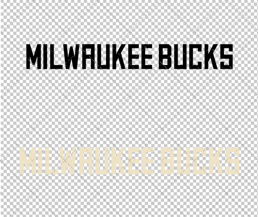 Milwaukee Bucks Wordmark 2015 002, Svg, Dxf, Eps, Png - SvgShopArt