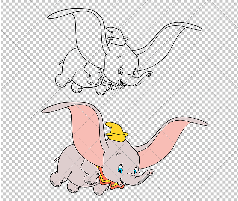 Dumbo 005, Svg, Dxf, Eps, Png - SvgShopArt