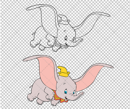 Dumbo 005, Svg, Dxf, Eps, Png - SvgShopArt