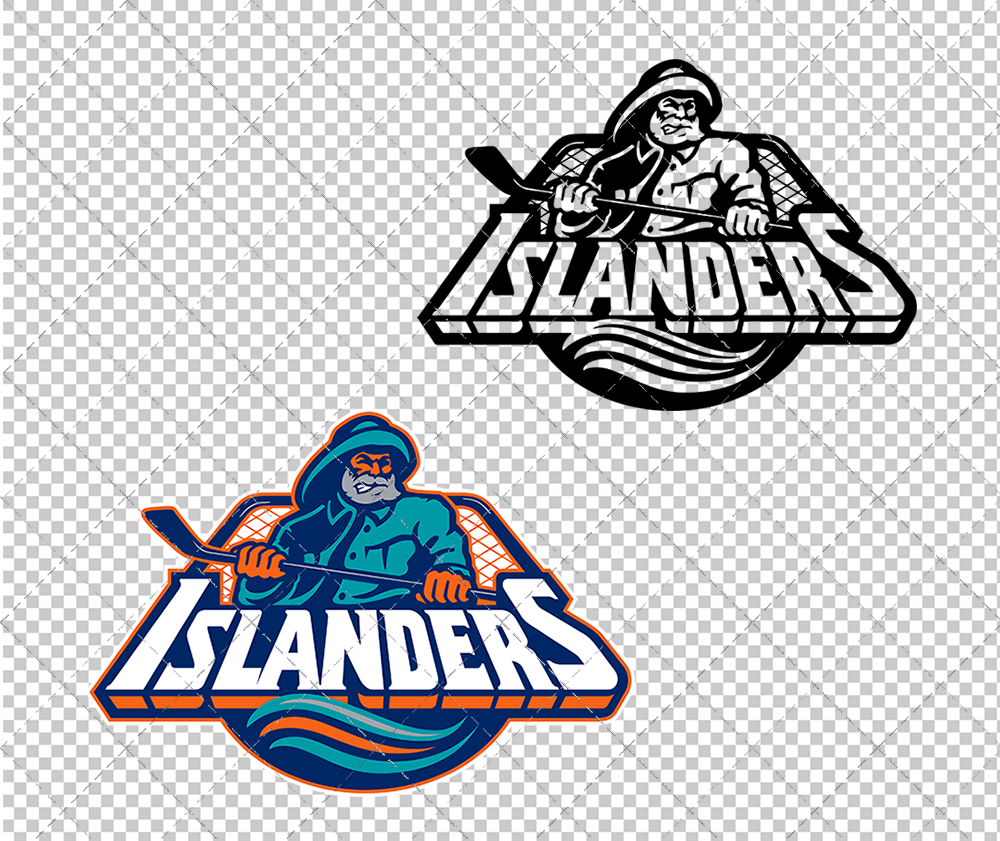 New York Islanders 1995, Svg, Dxf, Eps, Png - SvgShopArt