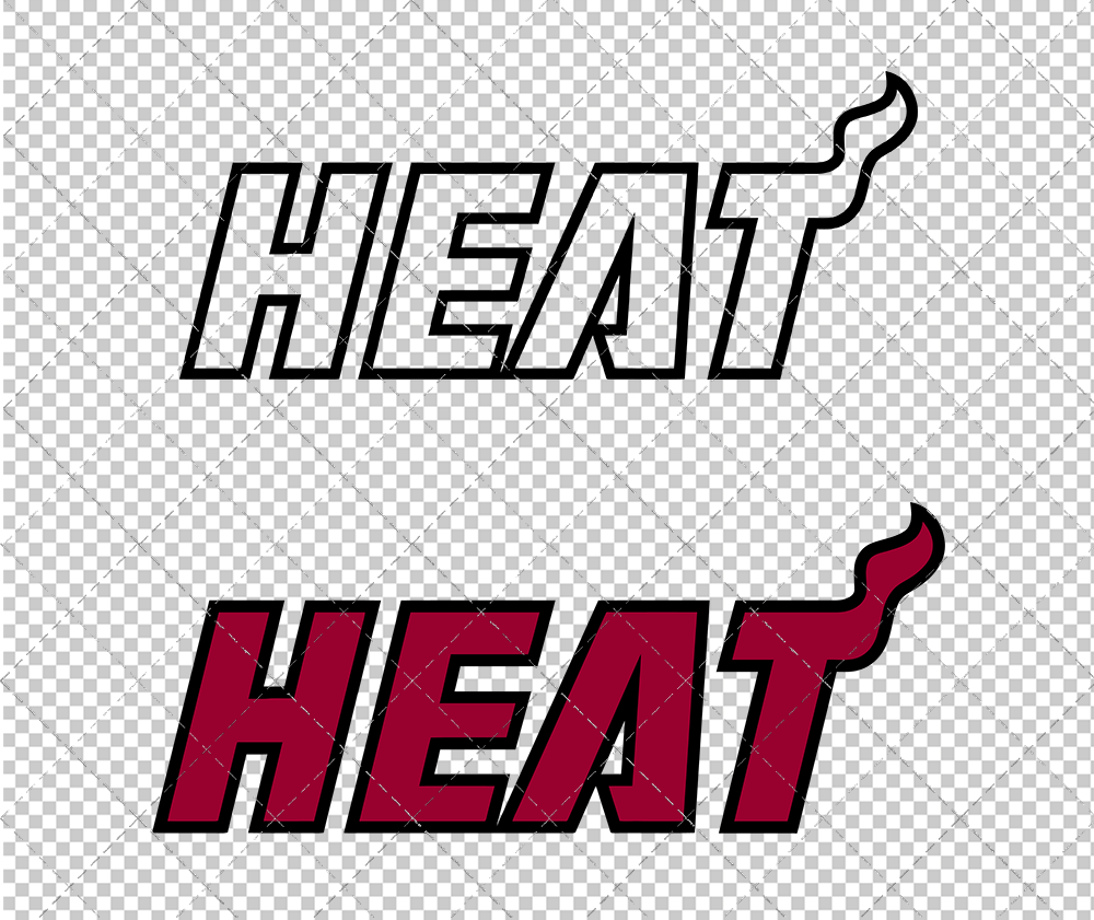 Miami Heat Jersey 1999, Svg, Dxf, Eps, Png - SvgShopArt