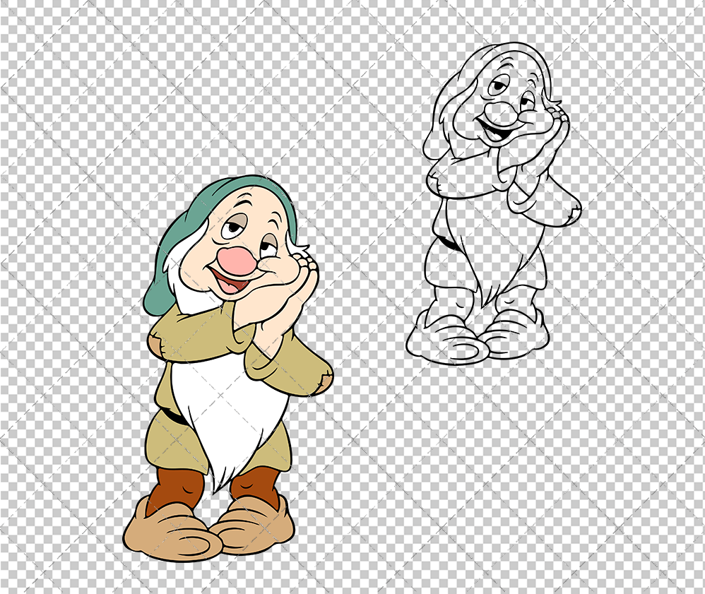 Sleepy - Snow White, Svg, Dxf, Eps, Png - SvgShopArt
