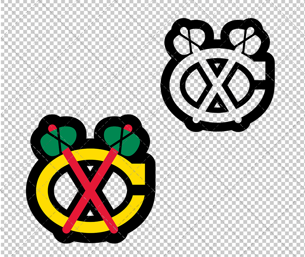 Chicago Blackhawks Alternate 1999 002, Svg, Dxf, Eps, Png - SvgShopArt