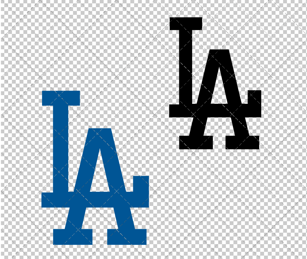 Los Angeles Dodgers Alternate 2012 002, Svg, Dxf, Eps, Png - SvgShopArt