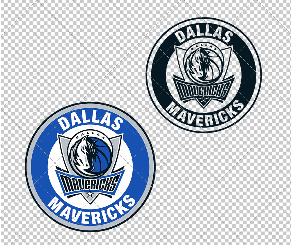 Dallas Mavericks Circle 2017 002, Svg, Dxf, Eps, Png - SvgShopArt
