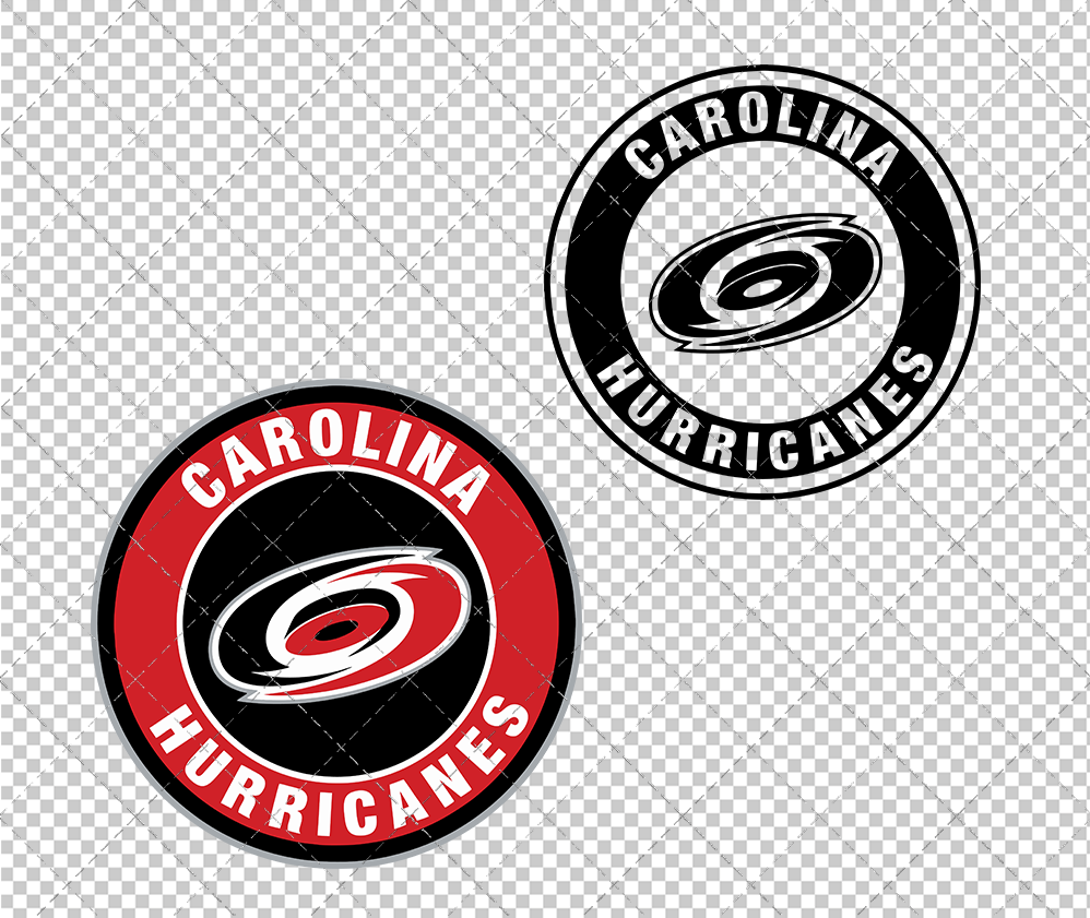 Carolina Hurricanes Circle 1997 002, Svg, Dxf, Eps, Png - SvgShopArt