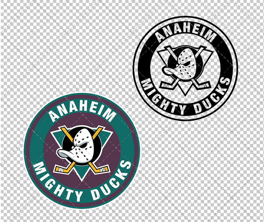 Anaheim Ducks Circle 1993, Svg, Dxf, Eps, Png - SvgShopArt