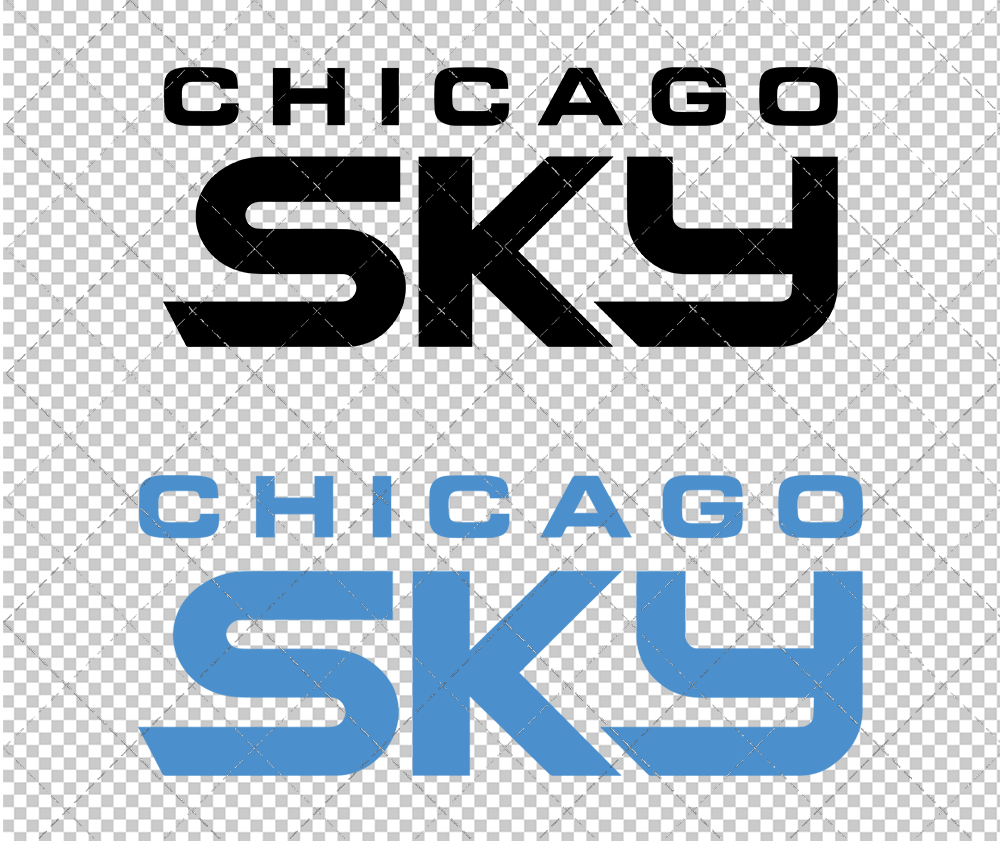 Chicago Sky Wordmark 2019 002, Svg, Dxf, Eps, Png - SvgShopArt