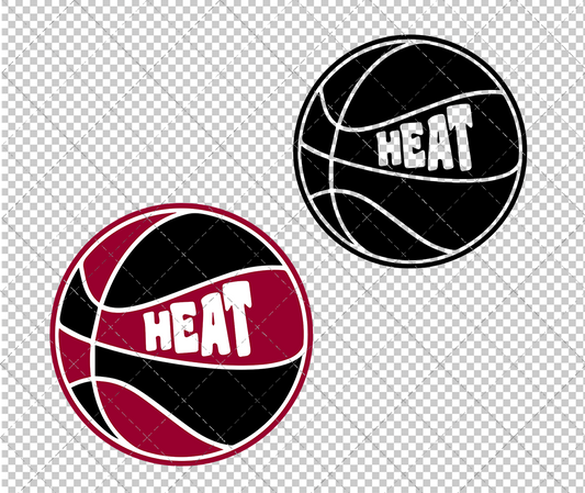Miami Heat Concept 2008 008, Svg, Dxf, Eps, Png - SvgShopArt