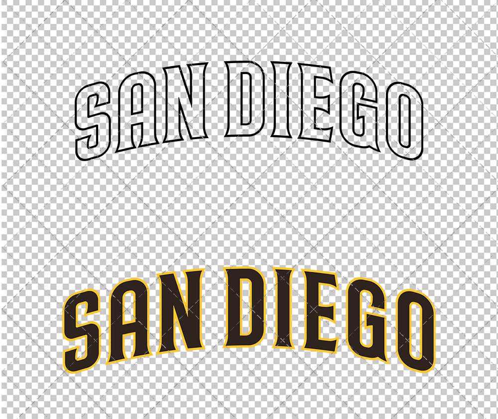 San Diego Padres Wordmark 2020, Svg, Dxf, Eps, Png - SvgShopArt