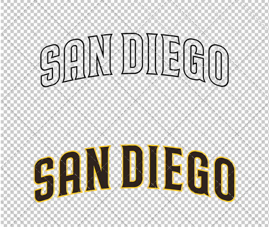 San Diego Padres Wordmark 2020, Svg, Dxf, Eps, Png - SvgShopArt