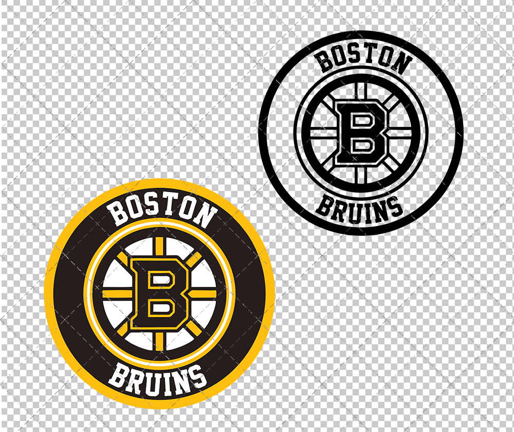 Boston Bruins Circle 2007, Svg, Dxf, Eps, Png - SvgShopArt