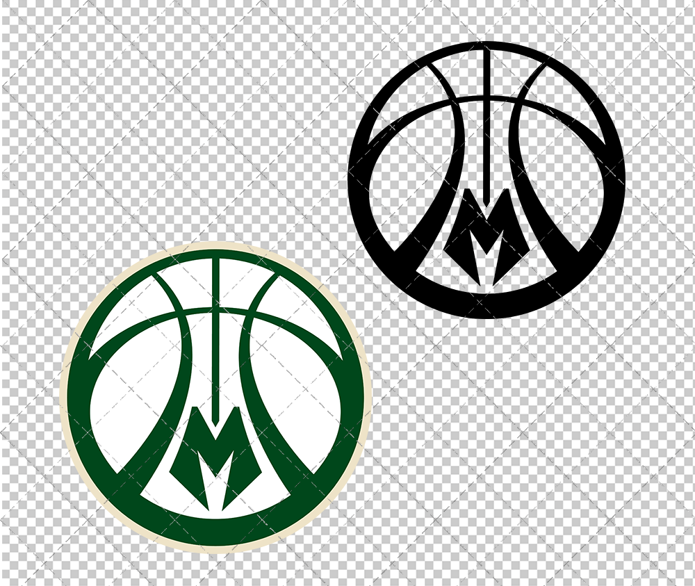 Milwaukee Bucks Alternate 2015 002, Svg, Dxf, Eps, Png - SvgShopArt