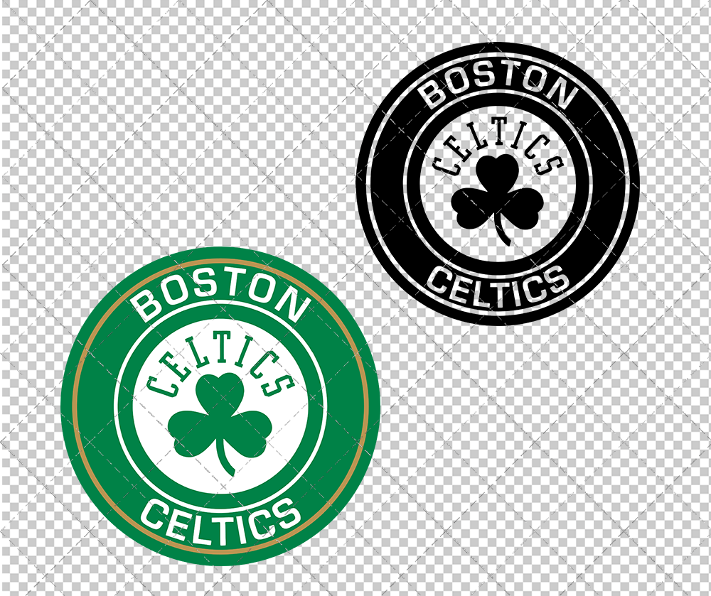 Boston Celtics Circle 1998, Svg, Dxf, Eps, Png - SvgShopArt