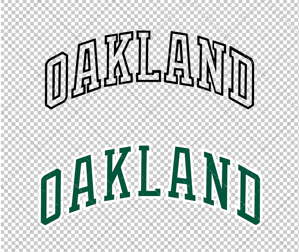 Oakland Athletics Jersey 1981 002, Svg, Dxf, Eps, Png - SvgShopArt
