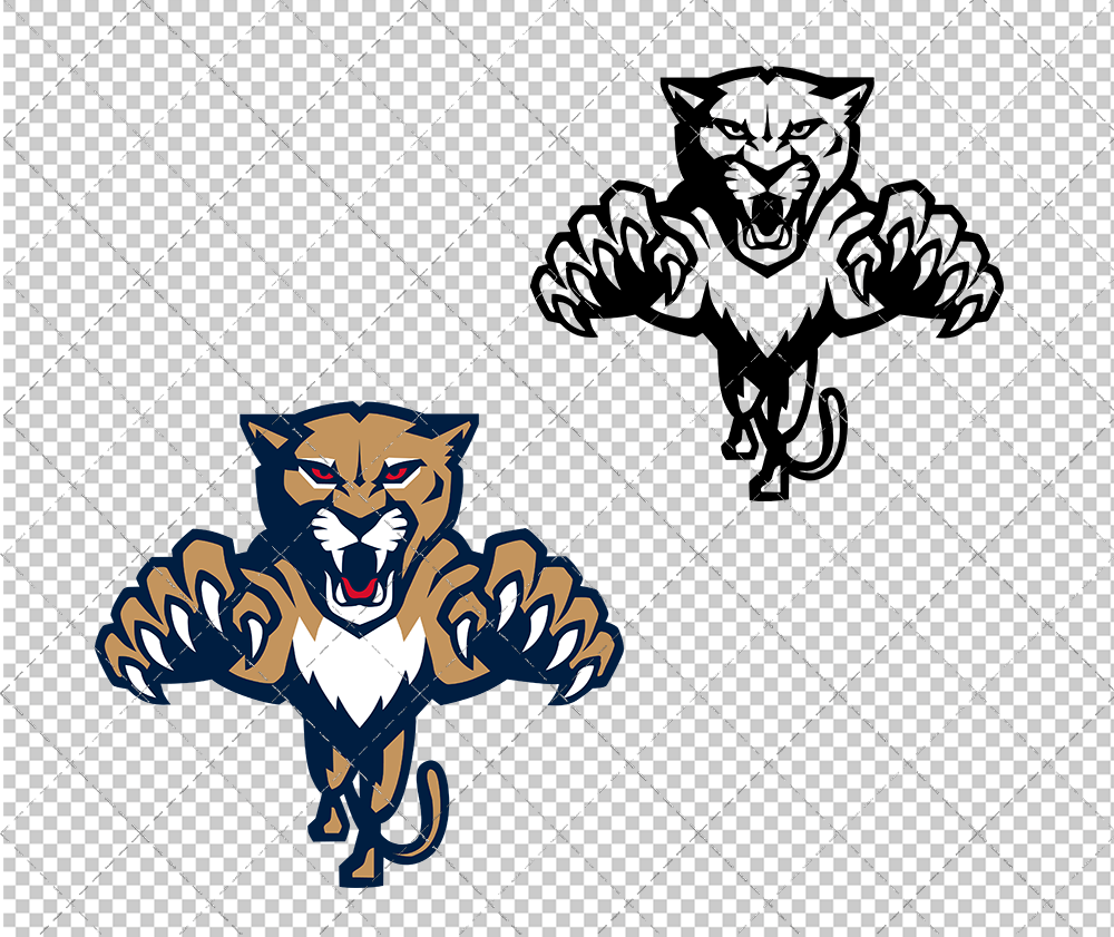 Florida Panthers Alternate 2016 005, Svg, Dxf, Eps, Png - SvgShopArt