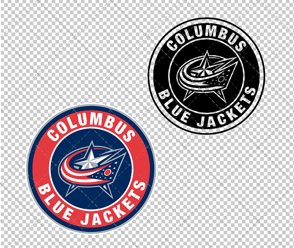 Columbus Blue Jackets Circle 2007, Svg, Dxf, Eps, Png - SvgShopArt